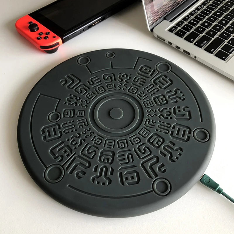 Zelda Ancient Temple Magic Array Wireless Charger – 15W Fast Qi Charging Pad for Phones