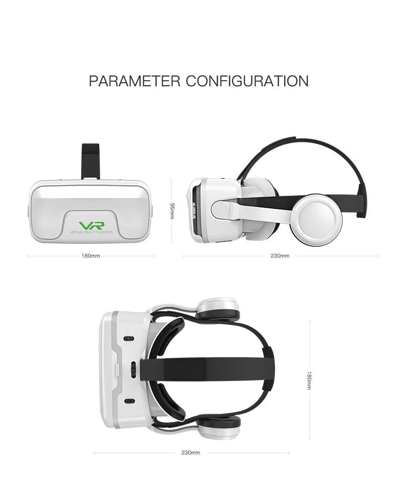 VR Shinecon 10.0 – 3D Virtual Reality Headset for Smartphone with Bluetooth Controller & Immersive Viewing