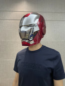 Iron Man MK5 Helmet – 1:1 Electric Voice-Activated Wearable Mask with LED & Remote Control