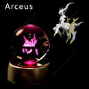✨ Pokémon 3D Crystal Ball LED Night Light – Multi-Color Gradient Base