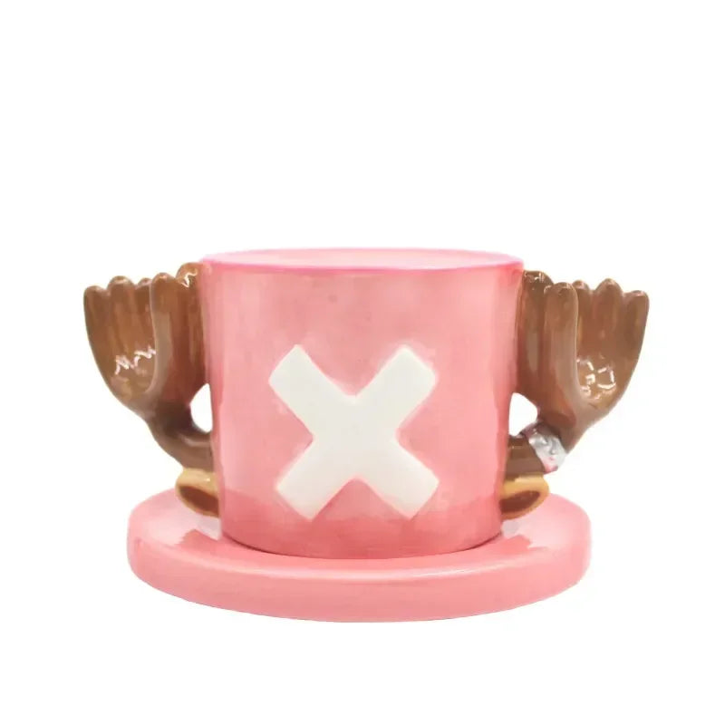 One Piece Mug – Chopper, Ace & Sabo Three Brothers Hat Ceramic Coffee Cup Cosplay