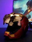 Iron Man MK5 Helmet – 1:1 Voice Control Avengers War Machine Cosplay with LED Light