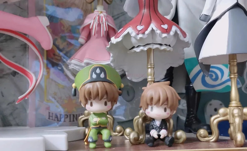 Cardcaptor Sakura Gacha Cable Doll – Kinomoto Sakura & Li Syaoran Mini Action Figure Toy Capsule Gift
