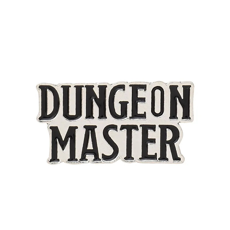 RPG Game Dungeon DnD Dragon Dice D20 Anime Enamel Pin Lapel Badges Manga Brooches for Women Fashion Jewelry Accessories Gifts