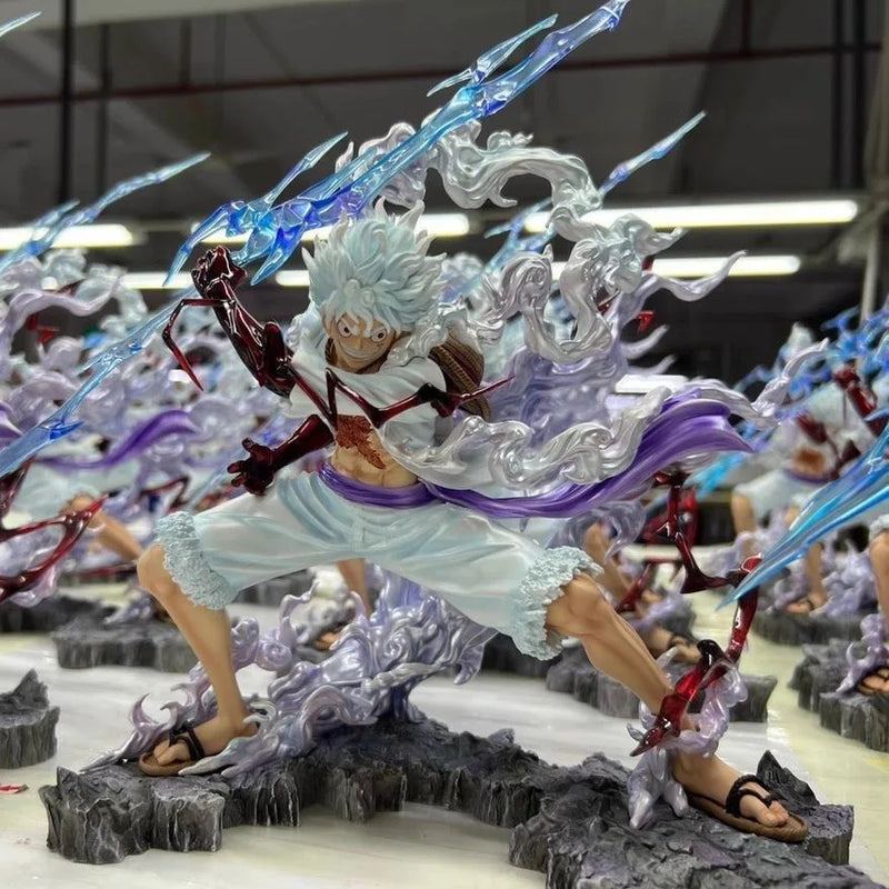 Luffy Gear 5 “Sun God Nika” Figure – 28cm | One Piece Thunderbolt GK Model