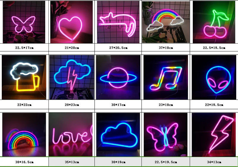 LED Neon Sign – USB/Battery Powered Wall Light for Bedroom, Bar, Game Room