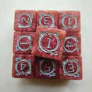 🎲 Dragon Print DND Dice Set – 10pcs Acrylic Pearl Edition (D6)