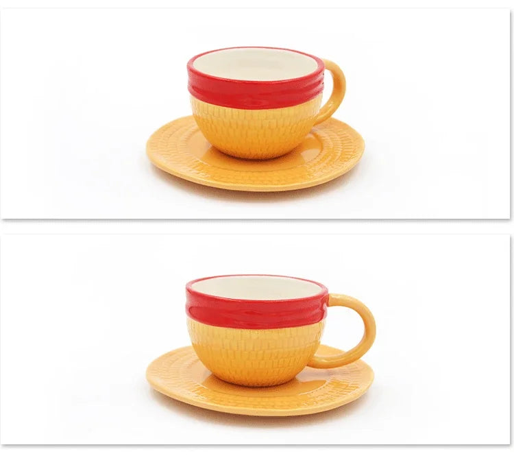 One Piece Mug – Chopper, Ace & Sabo Three Brothers Hat Ceramic Coffee Cup Cosplay