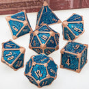 Metal DND Dice Set – For Dungeons &amp; Dragons and Tabletop RPGs