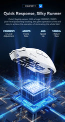 Attack Shark X11 PAW3311 White Bluetooth Mouse, Triple Mode Connectivity, Touch Magnetic Charging Dock, Ultra-Light Gaming Mouse