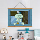 SpongeBob Canvas Wall Hanging Art – Funny Patrick & Squidward Decor