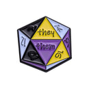 RPG Game Dungeon DnD Dragon Dice D20 Anime Enamel Pin Lapel Badges Manga Brooches for Women Fashion Jewelry Accessories Gifts