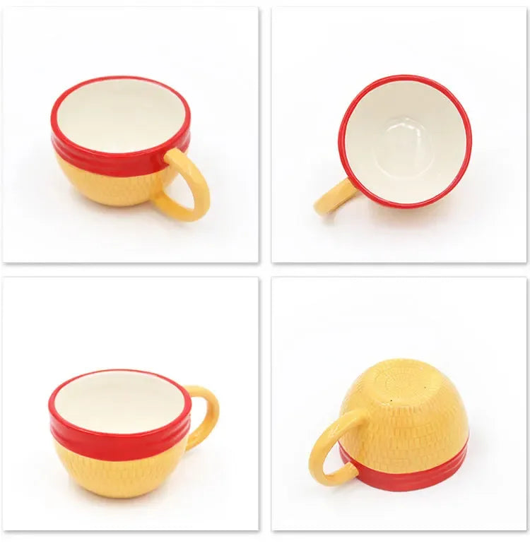 One Piece Mug – Chopper, Ace & Sabo Three Brothers Hat Ceramic Coffee Cup Cosplay