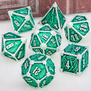 Metal DND Dice Set – For Dungeons &amp; Dragons and Tabletop RPGs