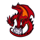 RPG Game Dungeon DnD Dragon Dice D20 Anime Enamel Pin Lapel Badges Manga Brooches for Women Fashion Jewelry Accessories Gifts