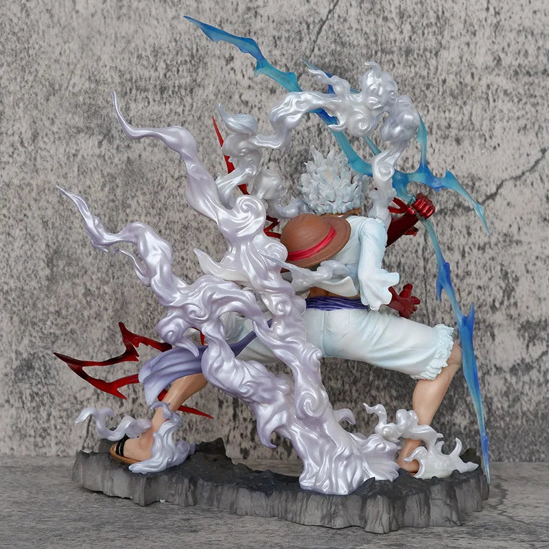 Luffy Gear 5 “Sun God Nika” Figure – 28cm | One Piece Thunderbolt GK Model