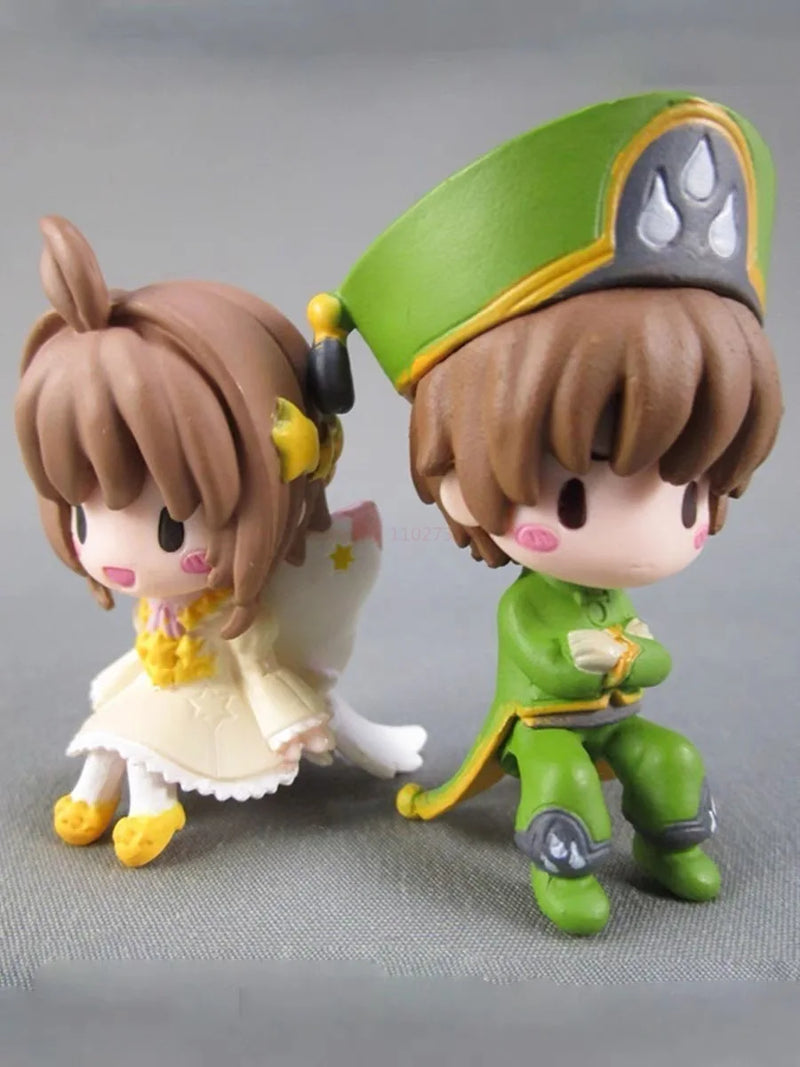 Cardcaptor Sakura Gacha Cable Doll – Kinomoto Sakura & Li Syaoran Mini Action Figure Toy Capsule Gift