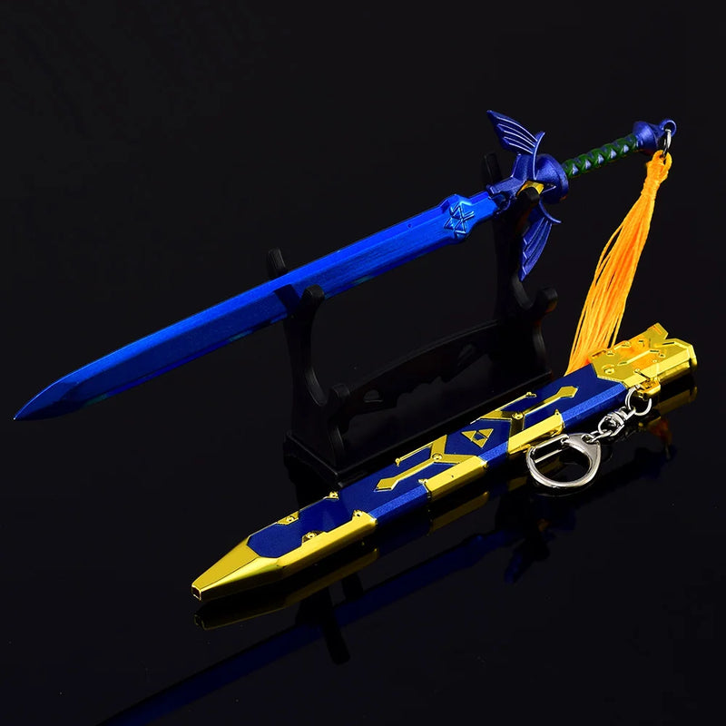 🗡️ The Legend of Zelda: Tears of the Kingdom – Master Sword & Hylian Shield Keyring