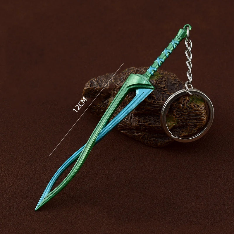 🗡️ The Legend of Zelda: Tears of the Kingdom – Master Sword & Hylian Shield Keyring