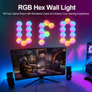 RGB Hexagon Smart Wall Light – DIY Panels with Music Sync & App Control