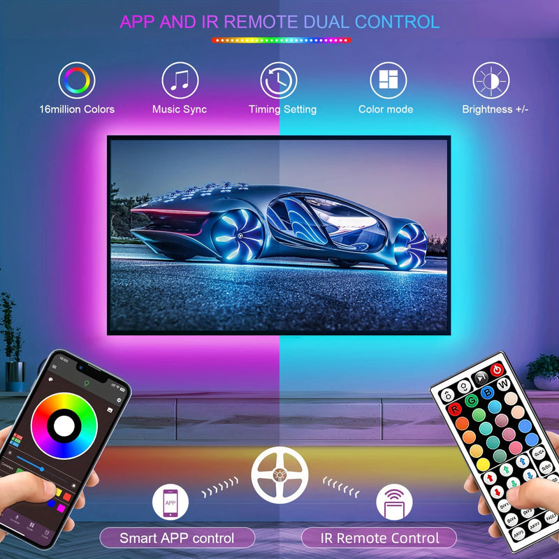 RGB LED Strip Lights – Smart App Control (5m–30m)