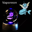 ✨ Pokémon 3D Crystal Ball LED Night Light – Multi-Color Gradient Base