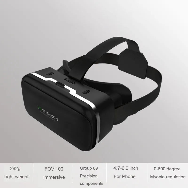 VR Shinecon 10.0 – 3D Virtual Reality Headset for Smartphone with Bluetooth Controller & Immersive Viewing
