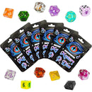126PCS Mystery Box DND Dice Set – 17 Acrylic Polyhedral Sets + 1 Surprise Set