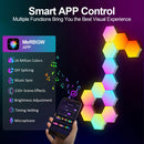 RGB Hexagon Smart Wall Light – DIY Panels with Music Sync & App Control