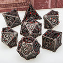 Metal DND Dice Set – For Dungeons &amp; Dragons and Tabletop RPGs