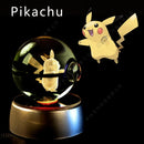 ✨ Pokémon 3D Crystal Ball LED Night Light – Multi-Color Gradient Base