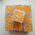 🎲 Dragon Print DND Dice Set – 10pcs Acrylic Pearl Edition (D6)