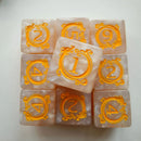 🎲 Dragon Print DND Dice Set – 10pcs Acrylic Pearl Edition (D6)