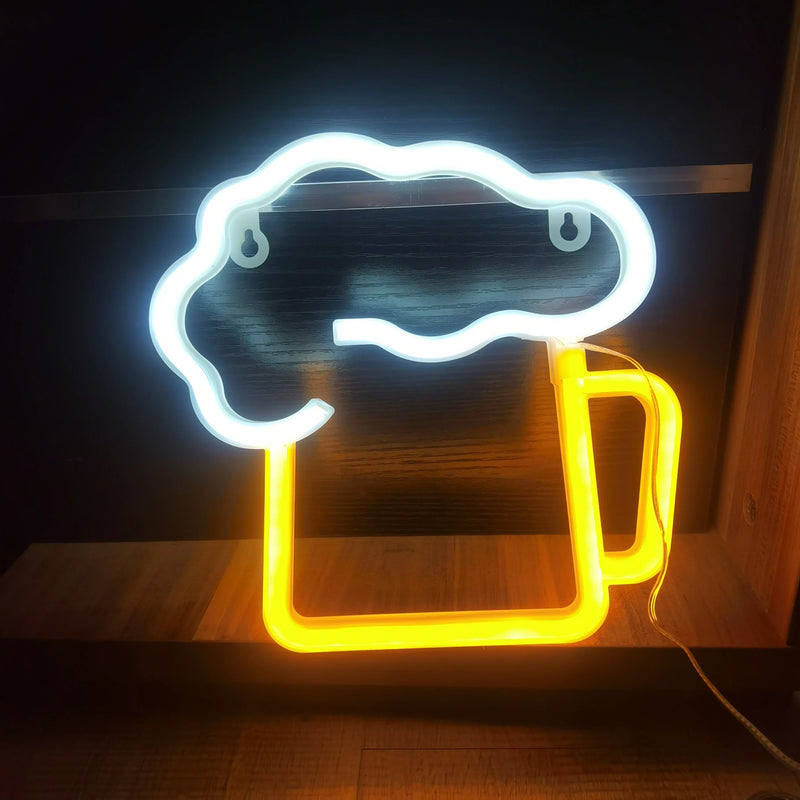 LED Neon Sign – USB/Battery Powered Wall Light for Bedroom, Bar, Game Room