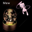 ✨ Pokémon 3D Crystal Ball LED Night Light – Multi-Color Gradient Base