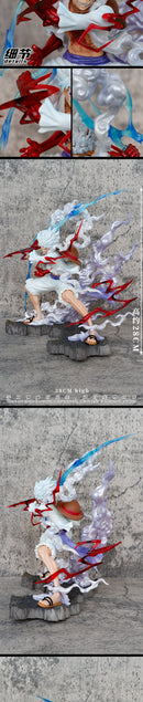 Luffy Gear 5 “Sun God Nika” Figure – 28cm | One Piece Thunderbolt GK Model