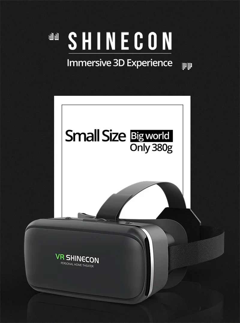 VR Shinecon 10.0 – 3D Virtual Reality Headset for Smartphone with Bluetooth Controller & Immersive Viewing