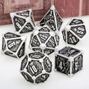 Metal DND Dice Set – For Dungeons &amp; Dragons and Tabletop RPGs