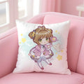 C-Cute Sakura Kinomoto Pillow Case – Soft Plush Anime Cushion Cover with Invisible Zipper