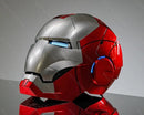Iron Man MK5 Helmet – 1:1 Electric Voice-Activated Wearable Mask with LED & Remote Control