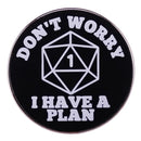 RPG Game Dungeon DnD Dragon Dice D20 Anime Enamel Pin Lapel Badges Manga Brooches for Women Fashion Jewelry Accessories Gifts