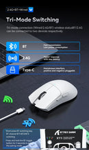 Attack Shark X11 PAW3311 White Bluetooth Mouse, Triple Mode Connectivity, Touch Magnetic Charging Dock, Ultra-Light Gaming Mouse