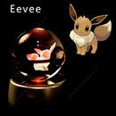 ✨ Pokémon 3D Crystal Ball LED Night Light – Multi-Color Gradient Base