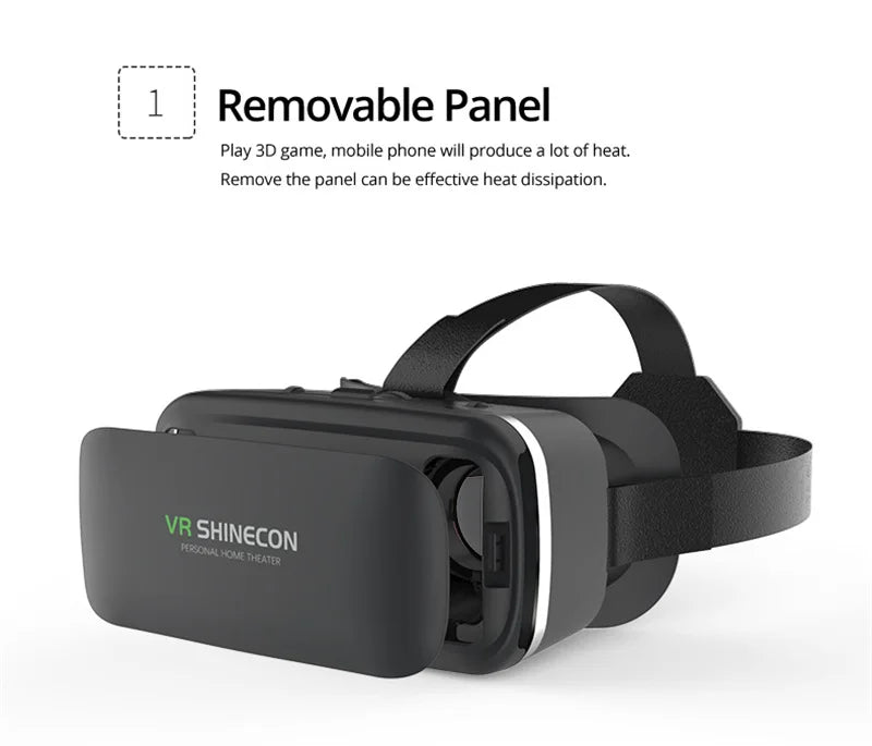 VR Shinecon 10.0 – 3D Virtual Reality Headset for Smartphone with Bluetooth Controller & Immersive Viewing