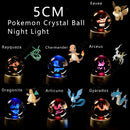 ✨ Pokémon 3D Crystal Ball LED Night Light – Multi-Color Gradient Base