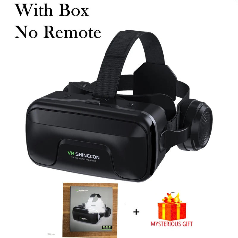 VR Shinecon 10.0 – 3D Virtual Reality Headset for Smartphone with Bluetooth Controller & Immersive Viewing