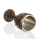 Viking Wood Style Beer Mug – 500ml Double Wall Stainless Steel Insulated Drinking Cup