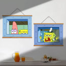 SpongeBob Canvas Wall Hanging Art – Funny Patrick & Squidward Decor