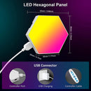 RGB Hexagon Smart Wall Light – DIY Panels with Music Sync & App Control