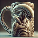 Xenomorph Mug – 3D Flat Heat Transfer Alien Coffee Cup for Home & Office